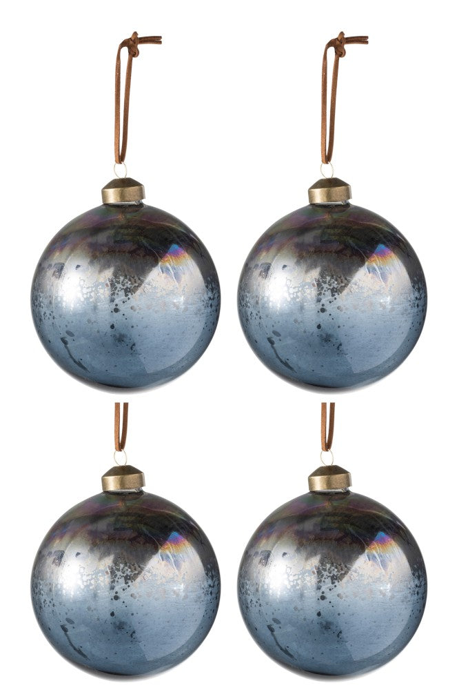 Weihnachtskugel Antik/Dark 4-tlg